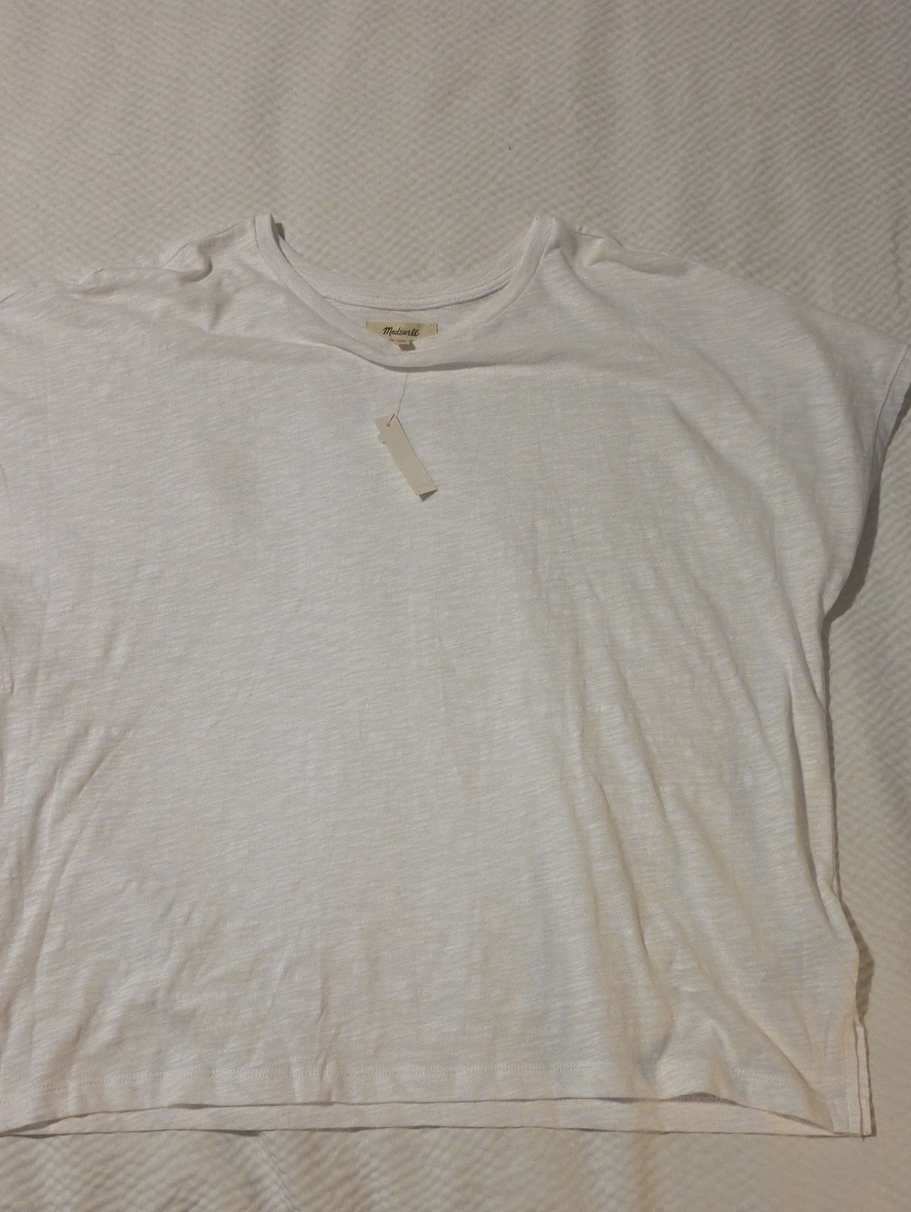 NWT Madewell White Short-Sleeve Crew Tee